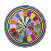 Ontwerpers Kleur Hex Code Kiezer Dartbord (Voorkant)