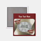 Ontwerpfoto van honkbal magneet (Voorkant / Achterkant)