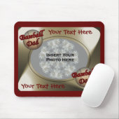 Ontwerpfoto van honkbal pa muismat (Met muis)