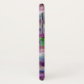 Ontwerpgroene, paarse waterverf Case-Mate iPhone case (Achterkant/links)