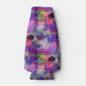 Ontwerpgroene, paarse waterverf flesjeskoeler (Voorkant)