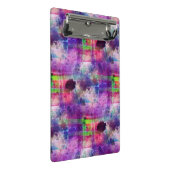 Ontwerpgroene, paarse waterverf mini klembord (Schuin)