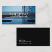 Ontwerpgroep van professionele architecten visitekaartje (Voorkant / Achterkant)