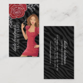 ONTWERPHAARSTYLIST-VISITEKAARTJES VISITEKAARTJE (Voorkant / Achterkant)