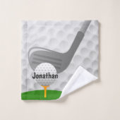Ontwerphanddoekset Golfvormig ontwerp Bad Handdoek (Wasdoekje)