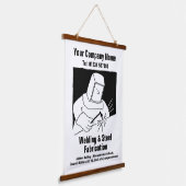 Ontwerphandvatten voor lassen en vervaardiging, Ca Hangend Wandkleed (Gebogen)