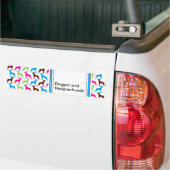 Ontwerphonden Bumpersticker (Op Truck)