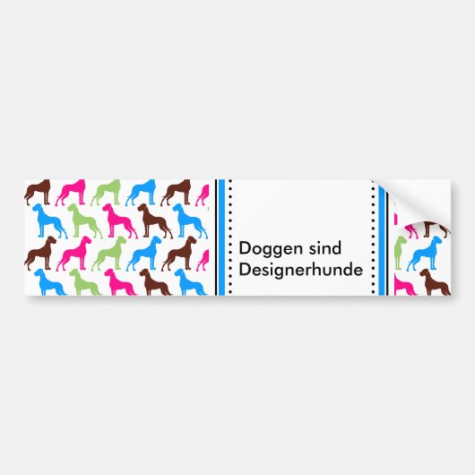 Ontwerphonden Bumpersticker (Voorkant)