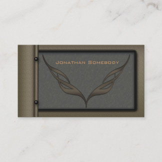 Ontwerpkaart voor autotrim bruine visitekaartje 10