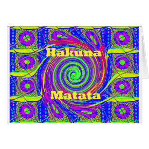 Ontwerpkleuren van cadeaudesign voor Hakuna Matata