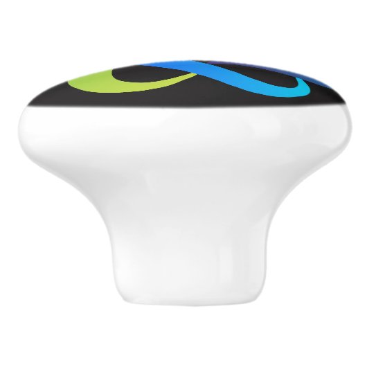 Ontwerpknop van liefde en eenheid keramische knop (Zijkant)