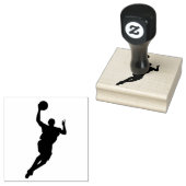 Ontwerpknop voor Basketball Player Rubberstempel (Gestempeld)