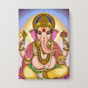 Ontwerpknoppen van Heer Ganesha Button