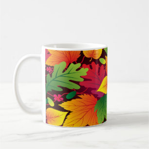 Ontwerpkoffie-Mok beker met helder kleurrijke val Koffiemok