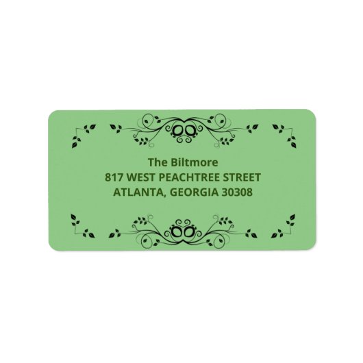 ontwerplabel etiket (Voorkant)