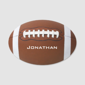 Ontwerplabel football naamplaatje