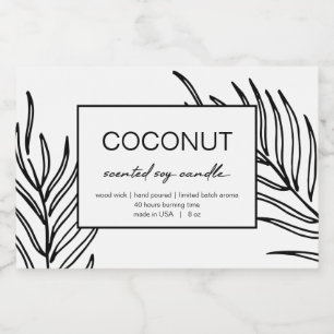 Ontwerpmodel kaarsenlabel productlabel laat patroo voedselcontainer etiket