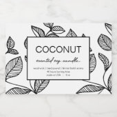 Ontwerpmodel kaarsenlabel productlabel laat patroo voedselcontainer etiket (Enkel label)