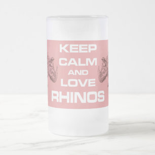 OntwerpMok voor kalm- en liefdeshars Rhinoceros Matglas Bierpul