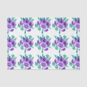 Ontwerpnaadloos patroon van lavender Flowers Tissuepapier