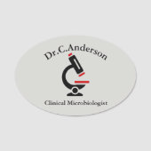 Ontwerpnaam microscoop naamplaatje (Voorkant)