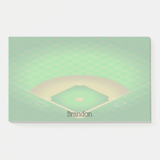 Ontwerpnotities bij het ontwerp van de Baseball Di Post-it® Notes (Voorkant)