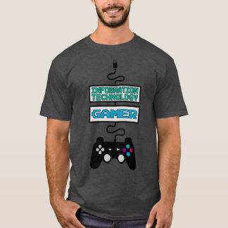 Ontwerpofferte voor informatietechnologie Gamer T-shirt