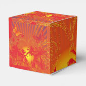 Ontwerpontwerp woestijnpalms Oasis Bedankdoosjes (Achterkant)