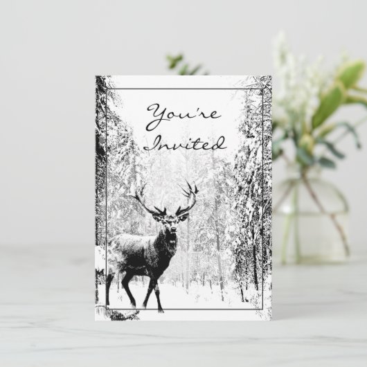 ontwerpopdragende partij uitnodigen kaart (Staand voorkant)