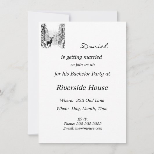 ontwerpopdragende partij uitnodigen kaart (Achterkant)