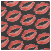 Ontwerppatroon rode lips stof (Swatch)