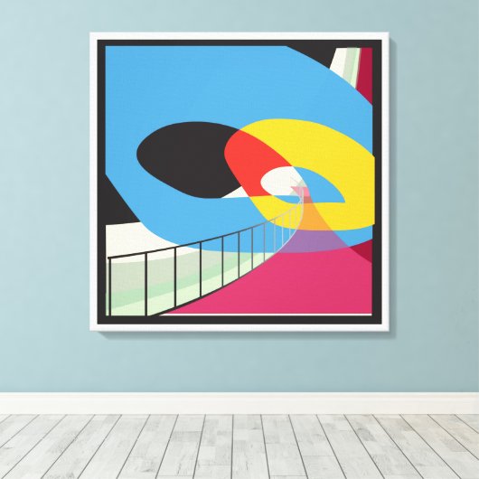 Ontwerppictogram in de Middeleeuwse eeuw Saarinen Canvas Afdruk (Insitu (Houten vloer))