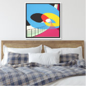 Ontwerppictogram in de Middeleeuwse eeuw Saarinen Canvas Afdruk (Insitu (Slaapkamer))