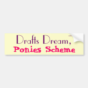 Ontwerpplan voor dromen, fonies bumpersticker