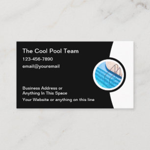 OntwerpSjabloon van Visitekaartjes voor poolservic