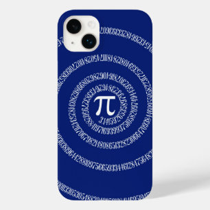 Ontwerpspiraal voor Pi op Navy Blue Case-Mate iPhone 14 Plus Hoesje