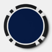 Ontwerpspiraal voor Pi op Navy Blue Pokerchips (Achterkant)