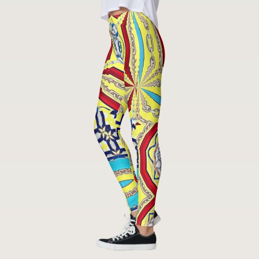 ONTWERPSTER COLLAGE VAN KEIZERIN LEGGINGS (Links)