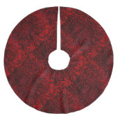 Ontwerpstructuur rode decoratieve ventilator kerstboom rok (Voorkant)