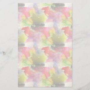 Ontwerpstructuur rode, gele waterverf briefpapier