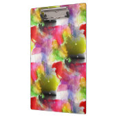 Ontwerpstructuur rode, gele waterverf klembord (Links)