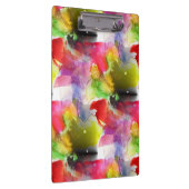 Ontwerpstructuur rode, gele waterverf klembord (Rechts)