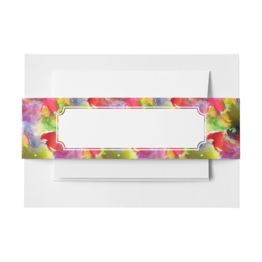 Ontwerpstructuur rode, gele waterverf uitnodigingen wikkel (Voorkant Voorbeeld)