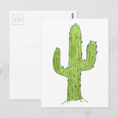 Ontwerpstructuur woestijncactus woestijnPlanten Briefkaart (Voorkant / Achterkant)