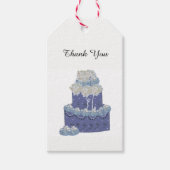 Ontwerptaart met hydrangea's geschenklabels cadeaulabel (Voorkant)