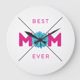 Ontwerptekst bevestigen Beste mama ooit voor Moede Grote Klok