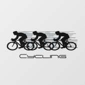 Ontwerpvensterkoppeling voor fietsen raamsticker (Vel)