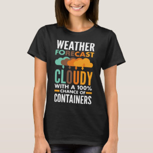 Ontwerpwerktuigkundige Cloud Computing Weather For T-shirt
