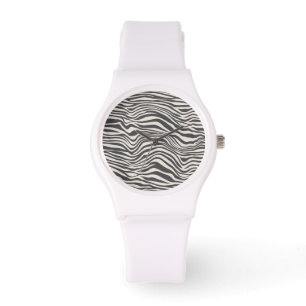 ONTWERPWIT VAN DIERLIJKE ZEBRA HORLOGE