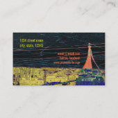 ontwikkelaar, architect, ontwerper visitekaartje (Achterkant)